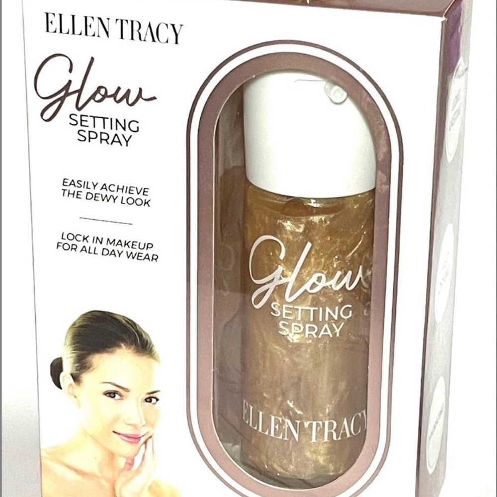 New ELLEN TRACY 3.4 fl.oz Glow Setting Spray Easily achieve the Dewy Look